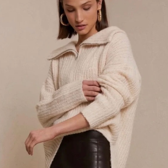 A.L.C. Zip Wool Blend Sweater - Picture 3 of 14